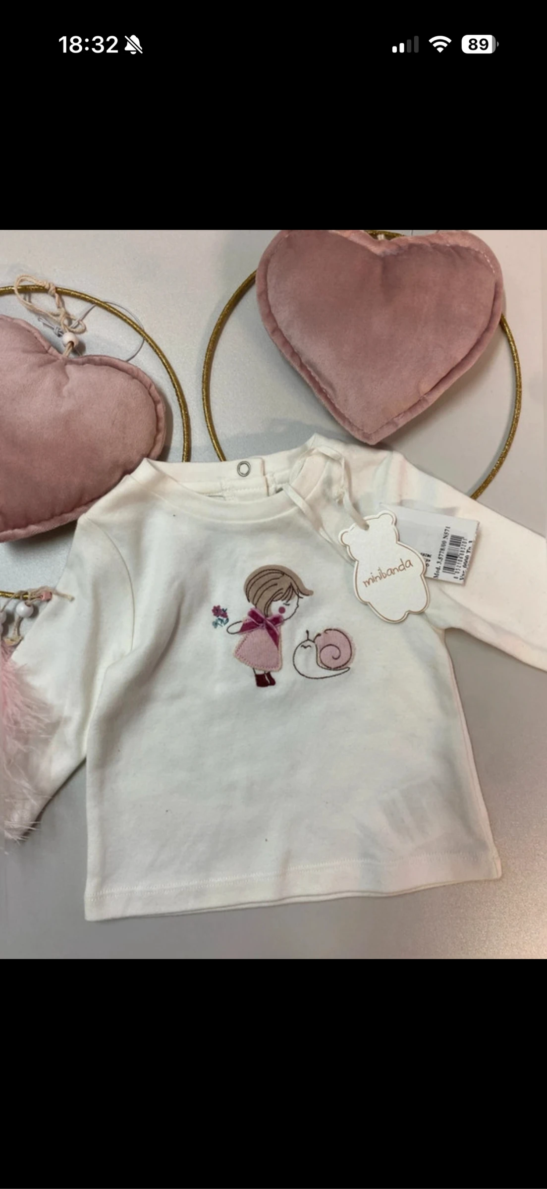 T-shirt baby Meisje - nieuw - Mini banda - Maat 3 maanden – photo 2
